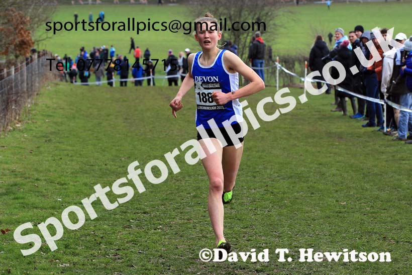 Womens Under-17s 2023 UK CAU Inter Counties Cross Country Champs, Prestwold Hall, Loughborough. Photo: David T. Hewitson/Sports for All Pics